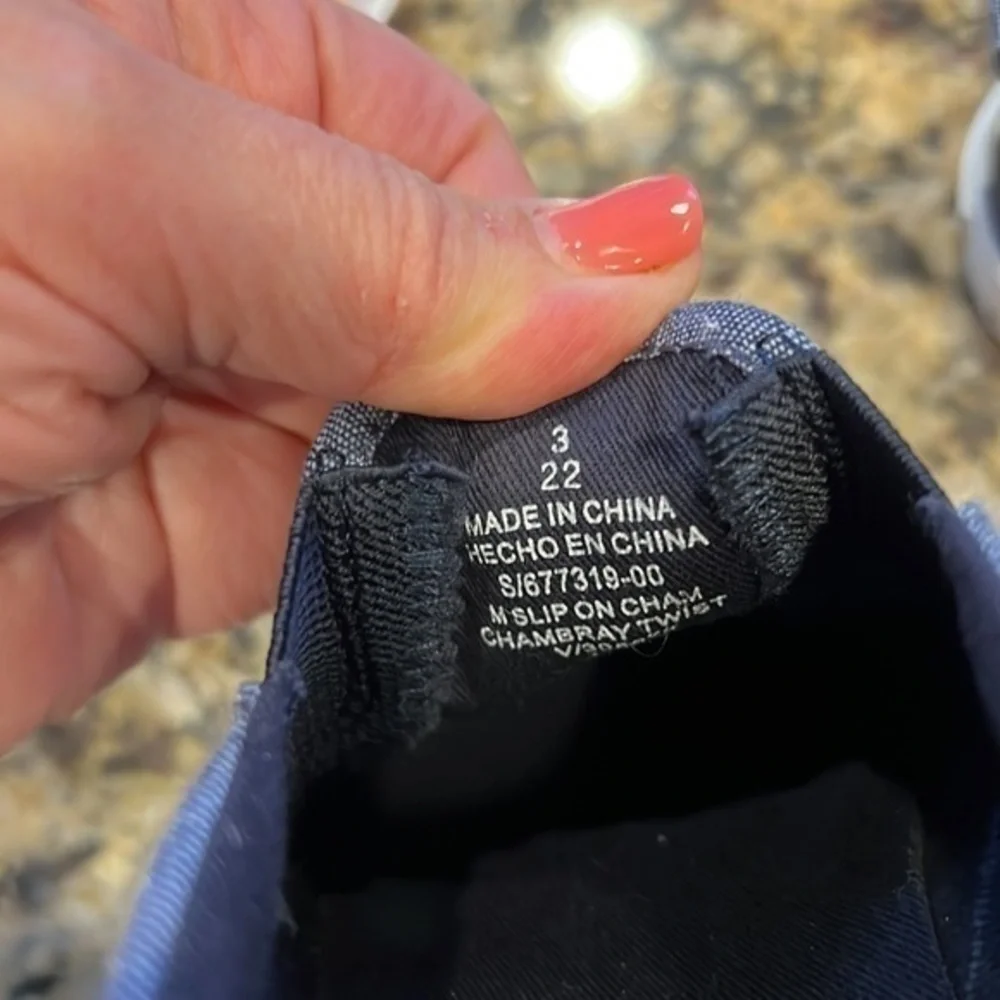 Old Navy slip on chambray deck shoe